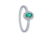 Anneau Babila Milano Femme Bacia_Mi in Or blanc Smeraldo 0.27 Ct 254348 - 254348